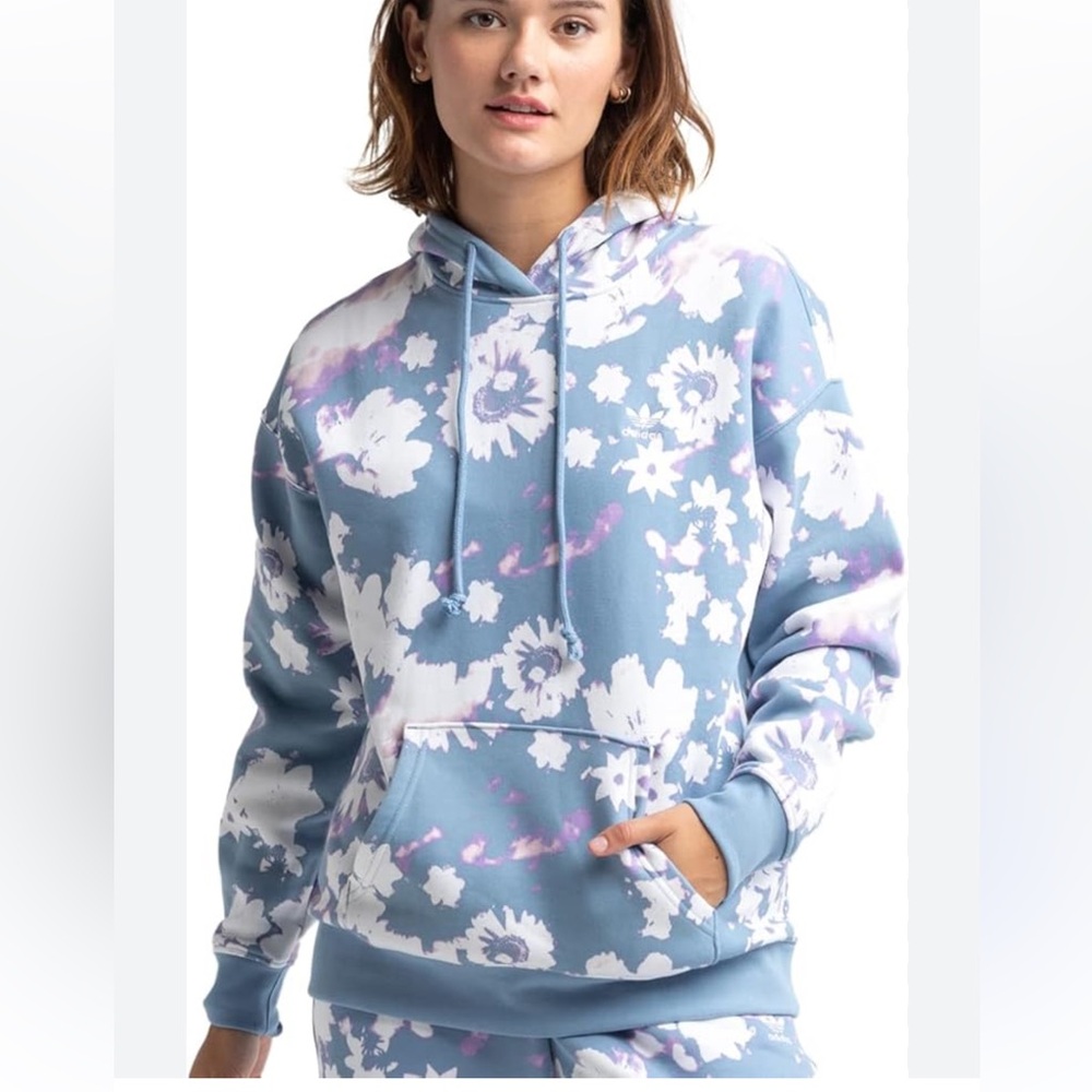 Adidas Originals Floral Tie Dye Hoodie